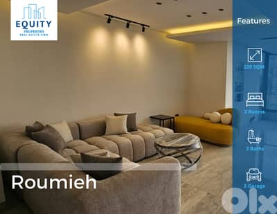 Furnished 220 SQM Apartment For Rent In Roumieh شقة للإيجار #JM109213