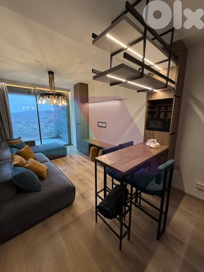 LUX furnished 65m2 Chalet+terrace+pool+view 4rent in Fakra - فقرا