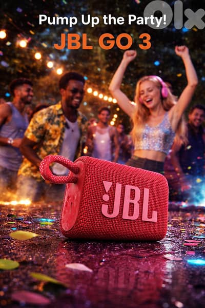 JBL Go 3 Portable Speaker with Bluetooth, Built-in Battery, Waterproof