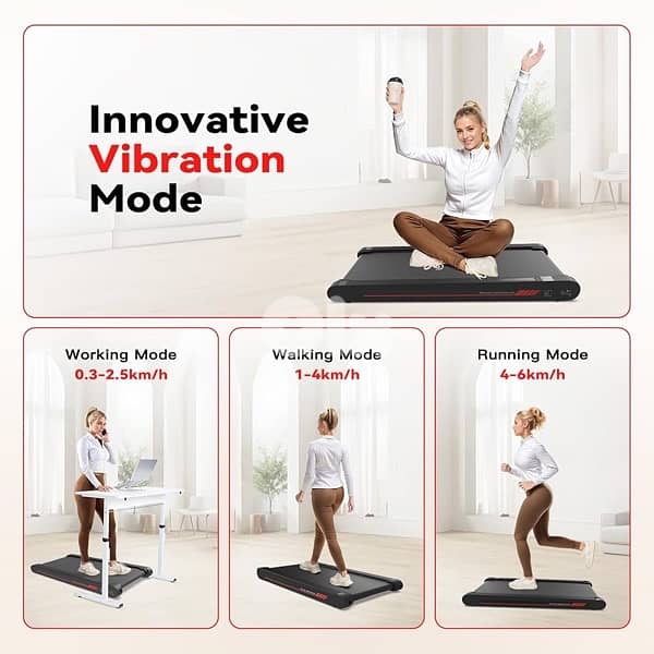 Sperax Walking Vibration Pad with APP,Under Desk Treadmill for Home 2