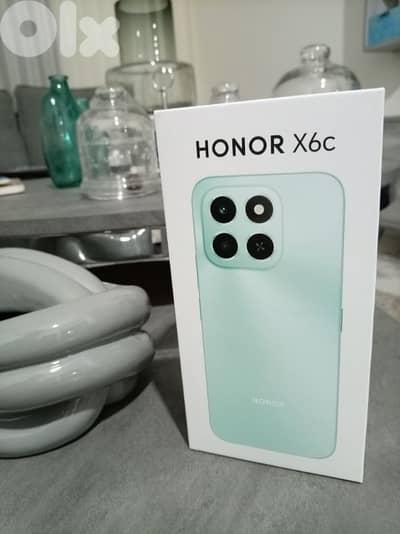 Honor x6c خي الجديد بل العلبه 6+6 ram  256 gb  Charger 33 wat م