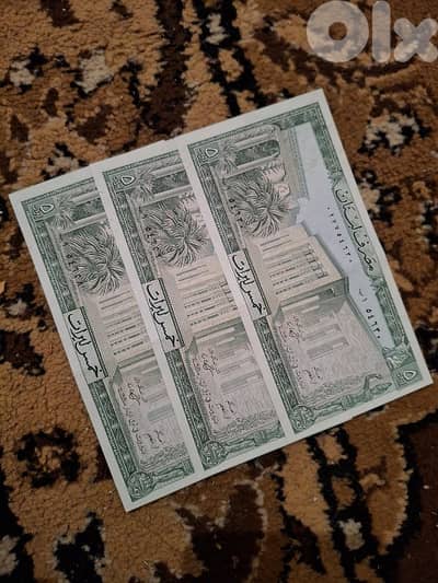 ٥ ليرات لبنانية انسر