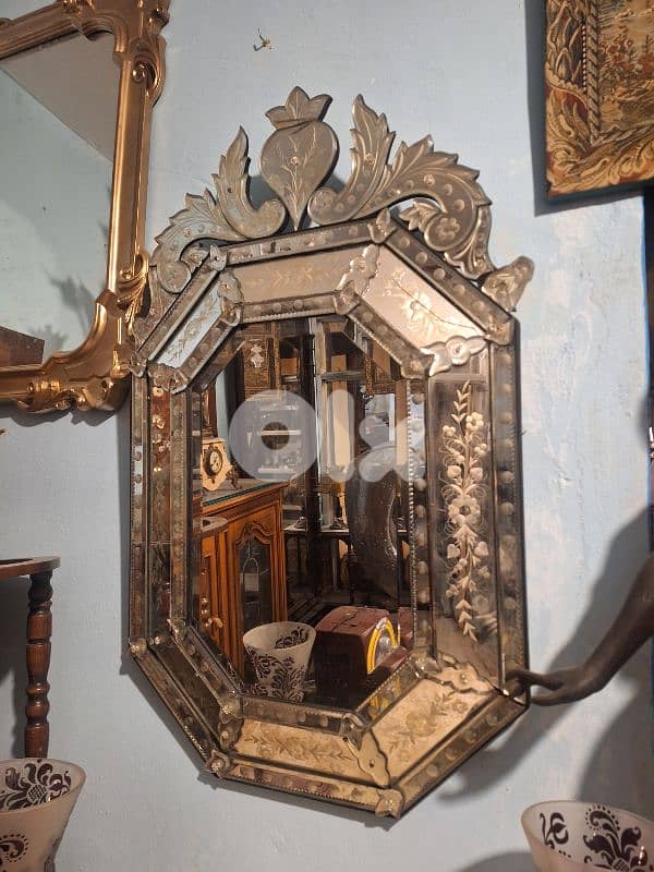 mirror venitien Murano vintage Italy original 3