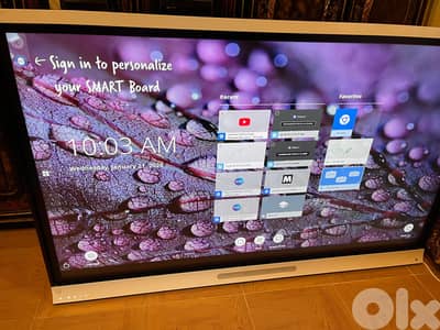 شاشة سمارت بورد 75 بوصة - SMART Board 6075 - تفاعلية ذكية 4K (نظام iQ)