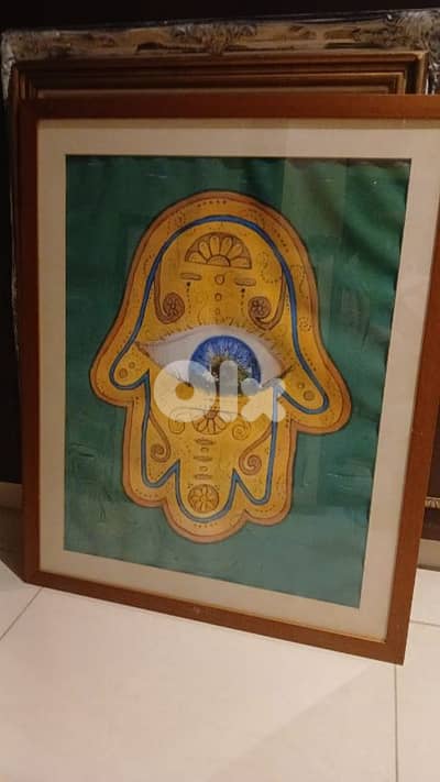 antique miror and Artistic paintings