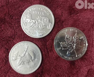 9999 pure silver coin ounces