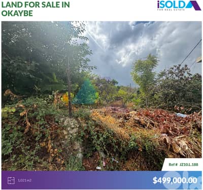 Catchy Land 4Sale in Oukeiby In Prime Location - أرض للبيع في العقيبة