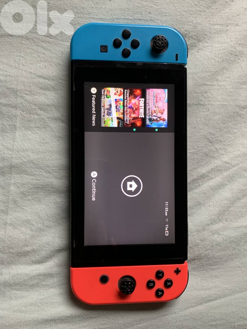 Broken Nintendo switch 1 +game 1