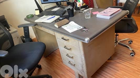vintage desk and office chair