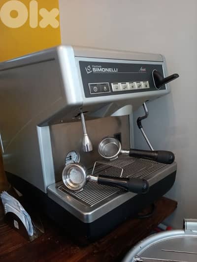 espresso machine and coffee grinder