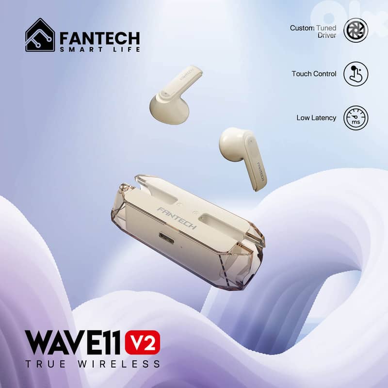FANTECH WAVE 11 TW11V2 Wireless Earphones – Bluetooth 1