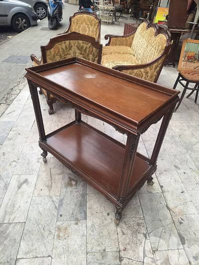 trolley bar table vintage handmade