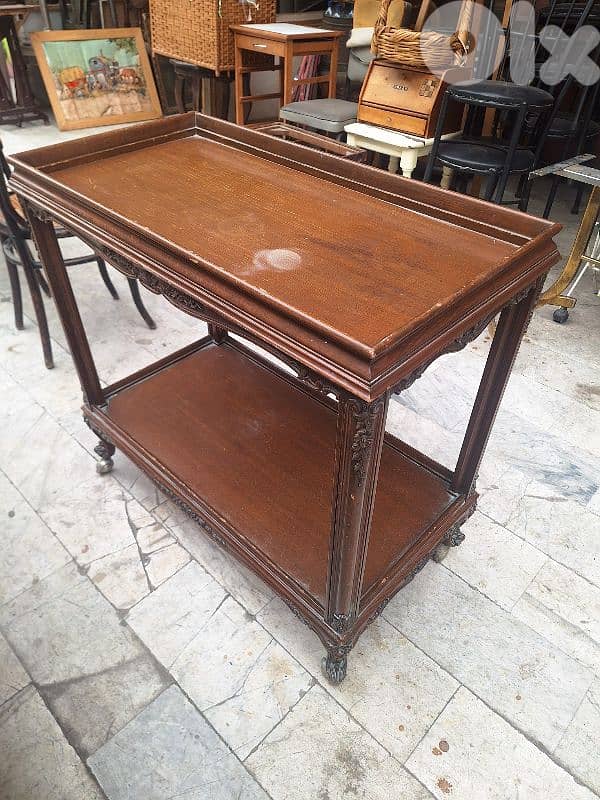 trolley bar table vintage handmade 2