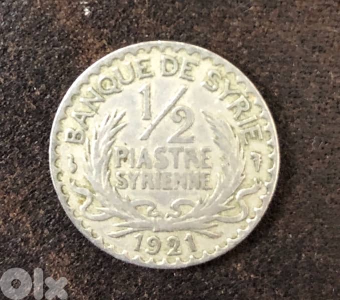1/2 p 1921 Syria coin 1