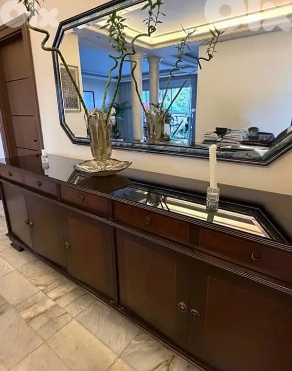 Classic Wooden Dining Room Set – Table, 10 Chairs, Sideboard 7