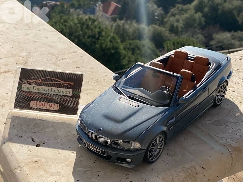 bmw e46 convertible ottomobile brand diecast resin model scale 1/18 1
