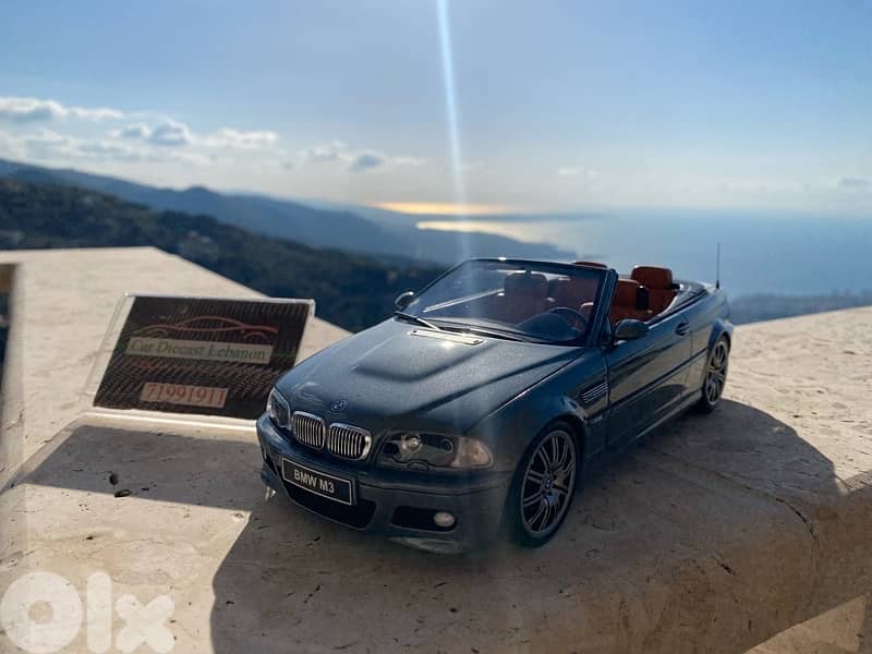 bmw e46 convertible ottomobile brand diecast resin model scale 1/18 2