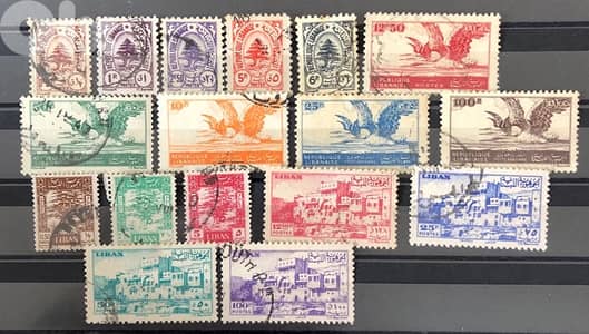 Used Lebanon sets stamps