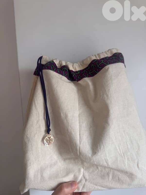 Original Tory Burch Nude McGraw bucket bag medium 6