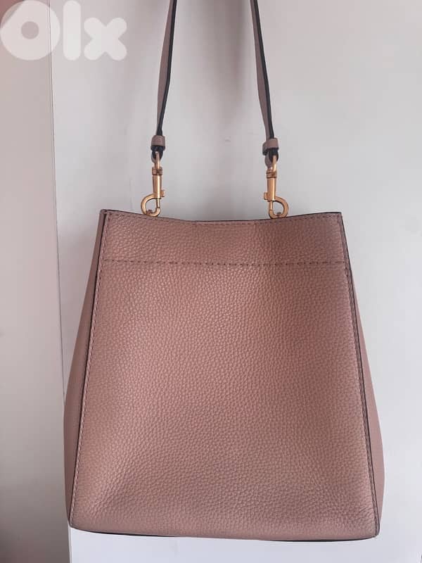 Original Tory Burch Nude McGraw bucket bag medium 1