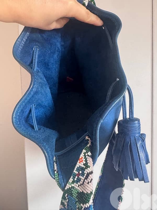 Original Sarah’s bag beaded strap bucket bag 1