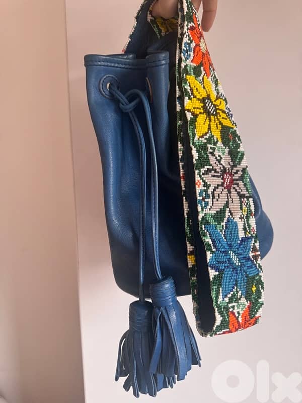 Original Sarah’s bag beaded strap bucket bag 3