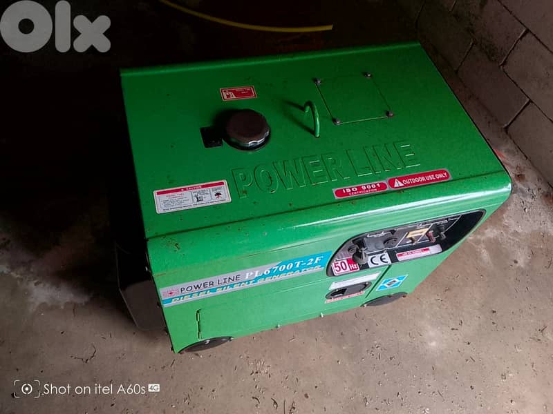 NEW PowerLine SILENT DIESEL GENERATOR PL6700T-2F 2