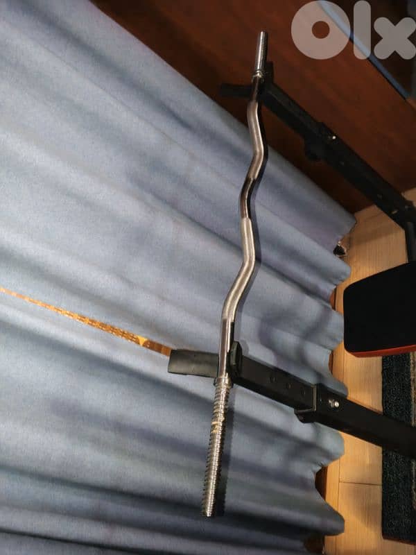 Bench Press Machine with Bar and Weights 5