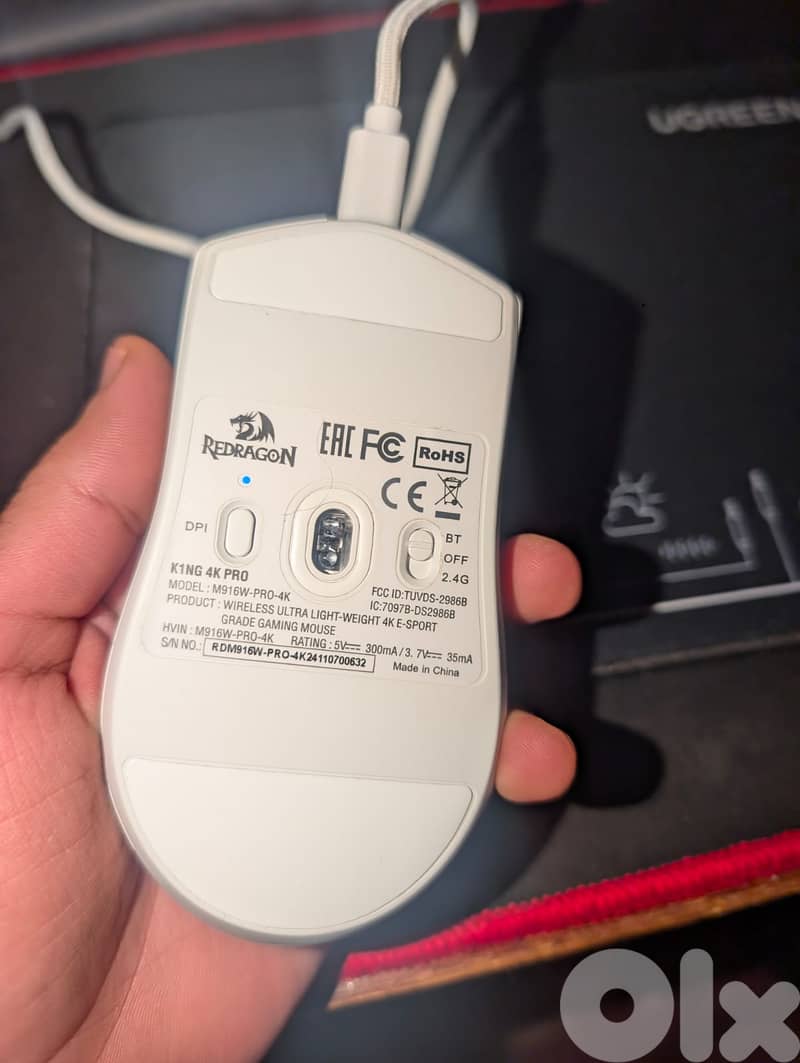 REDRAGON M916 WHITE 4K 2