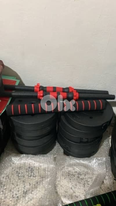 dumbells up to 20+20kg