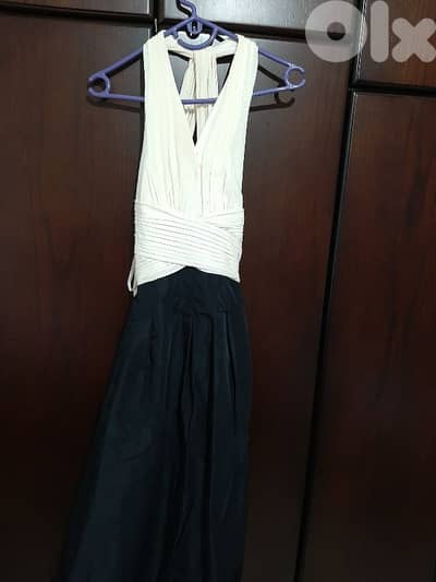 bcbg maxazaria black and white dress