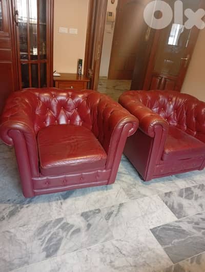 canapé 3 places + ,2 fauteuils