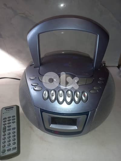 Sony portable Radio cassette and cd player plus remote