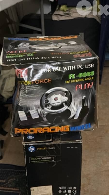 Playstation 2 with Proracing wheel 6