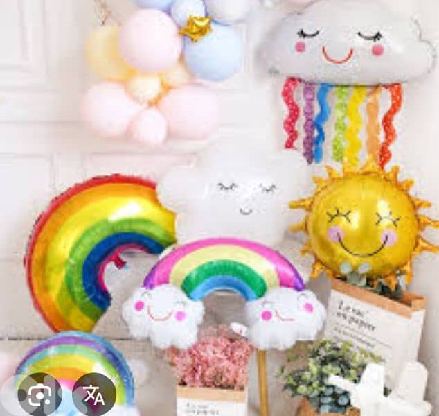 colorful rainbow birthday decoration 5