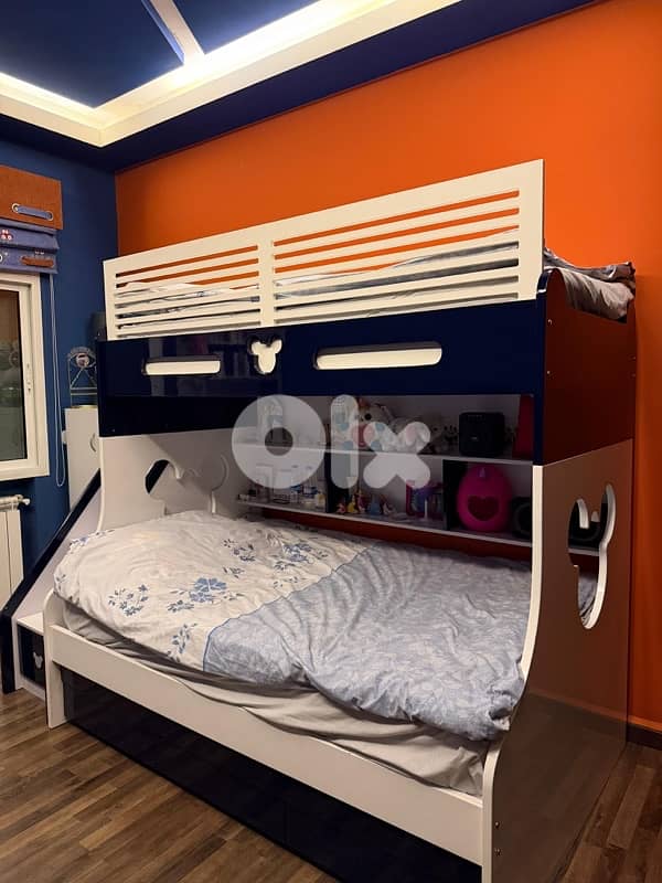 bunk bed with mattresses 3