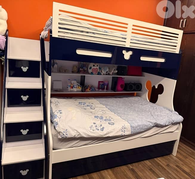 bunk bed with mattresses 4