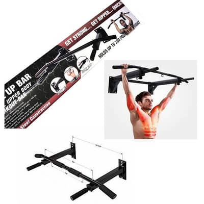New Iron Gym Wall Mounted Pull Up bar