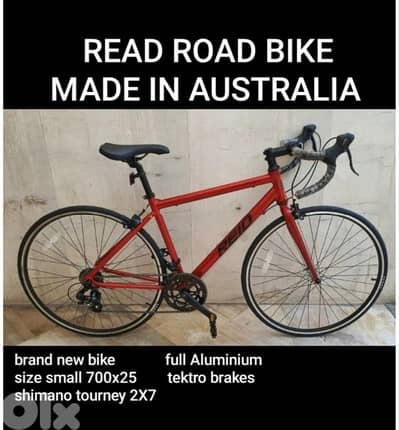 Read road bike size small Aluminium 2x7sp