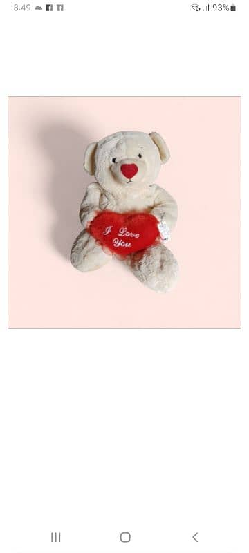 valentine's decorations plush Bear 3