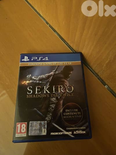 Sekiro PS4 CD used - mint condition, no scratches