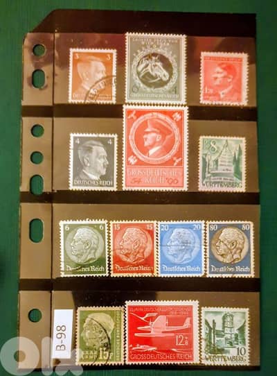 Germany Reich Nazi 13 stamps Lot# B-98