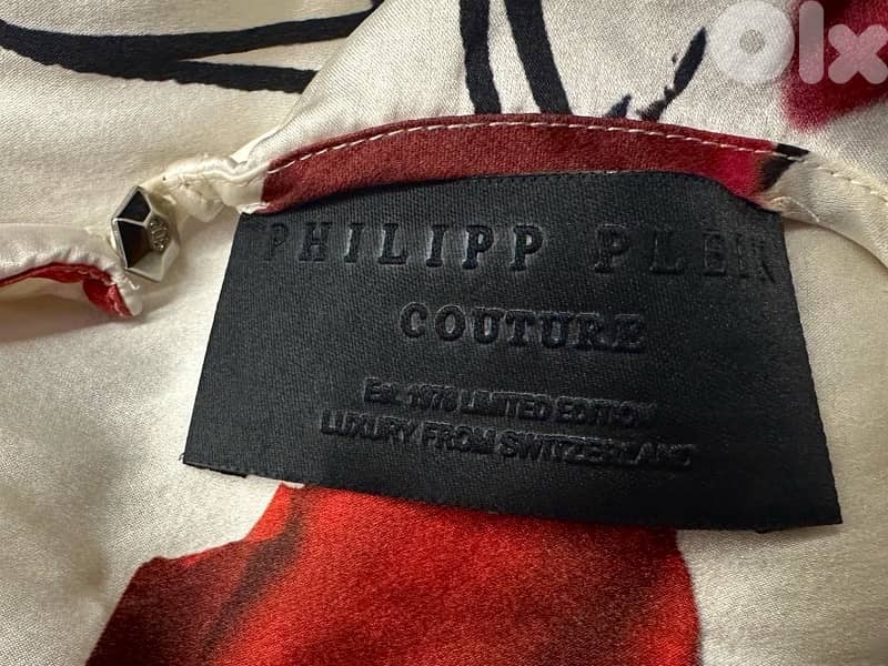 Philip Plein WHITE ROSE PRINT BACK SLIT JUMPSUIT 5