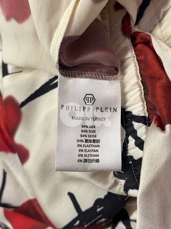 Philip Plein WHITE ROSE PRINT BACK SLIT JUMPSUIT 6