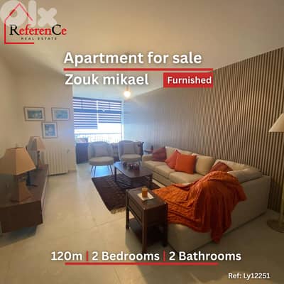 Furnished apartment for sale in zouk mikael شقة مفروشة في زوق مكايل