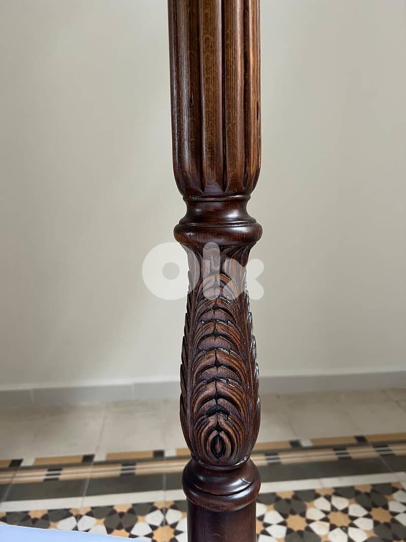 Vintage Renovated Pure Walnut Bed 2