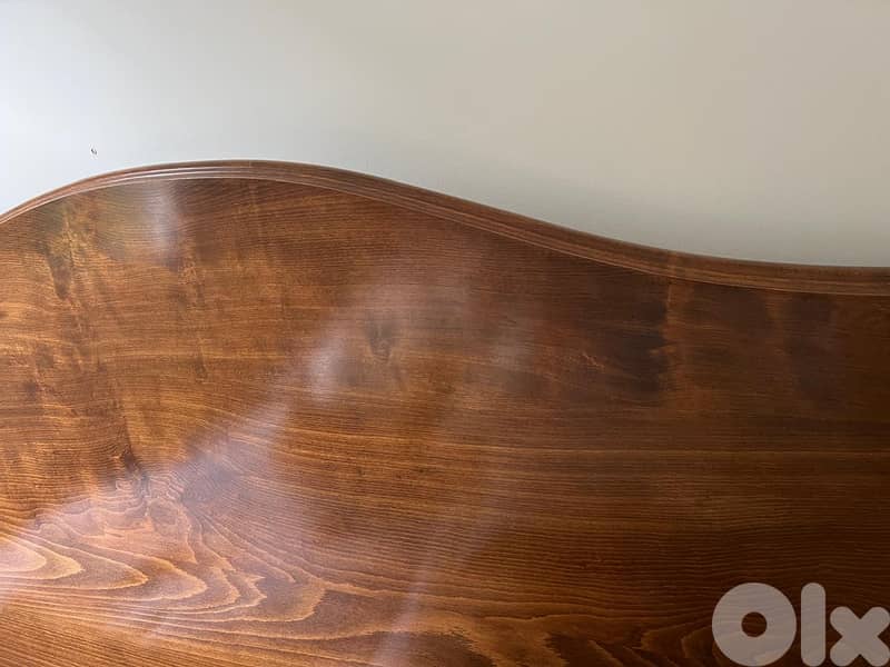 Vintage Renovated Pure Walnut Bed 6