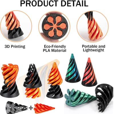 3D Printed Fidget Cones