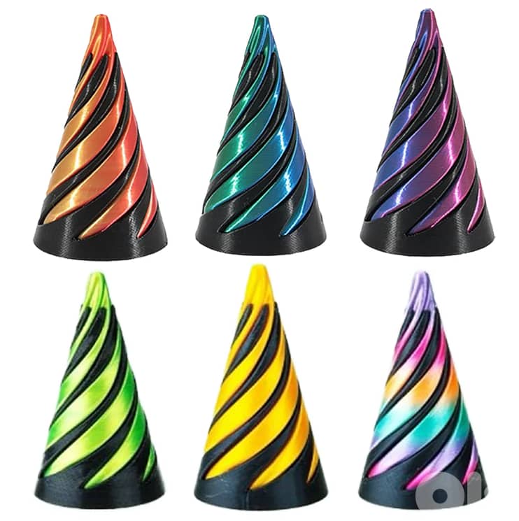 3D Printed Fidget Cones 2