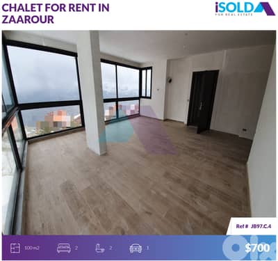 2bedroom chalet+mountain view 4rent in Zaarourشاليه للإيجار في الزعرور